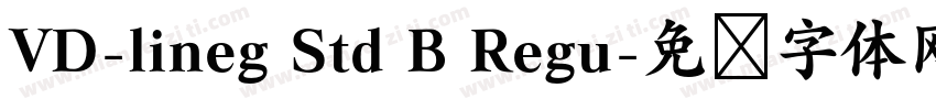 VD-lineg Std B Regu字体转换